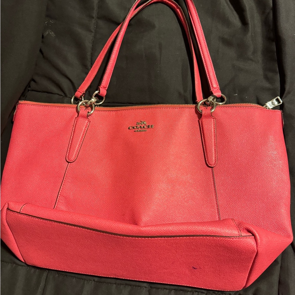 Pink Coach Tote